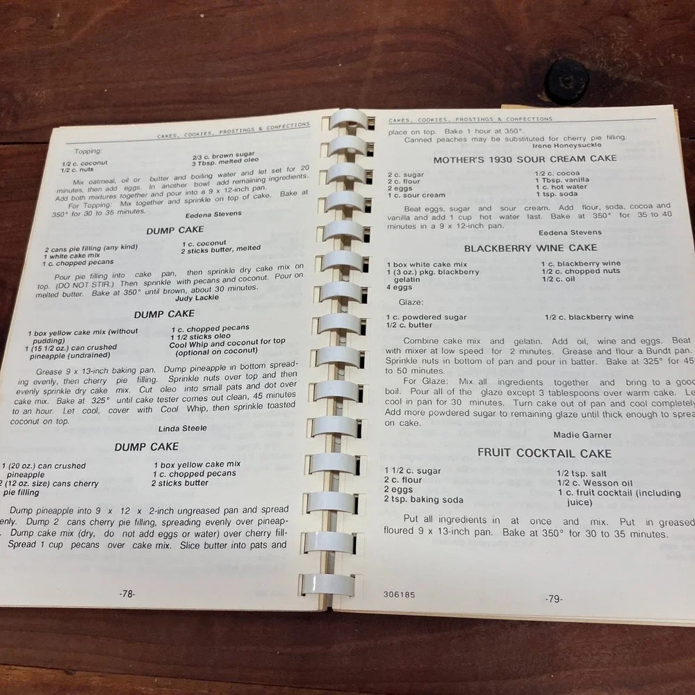 Favorite Recipes Spina Bifida Assoc Central Arkansas Vintage Cookbook Spiral